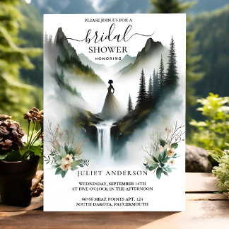 Convite Agora Rio Chuva Enfumaçado de Nuvem Chá de panela 