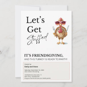 Convite Agradável Friendsgiving