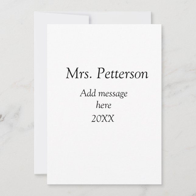 Convite agradecimento ao professor de volta às aulas adici (Frente)