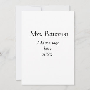 Convite agradecimento ao professor de volta às aulas adici