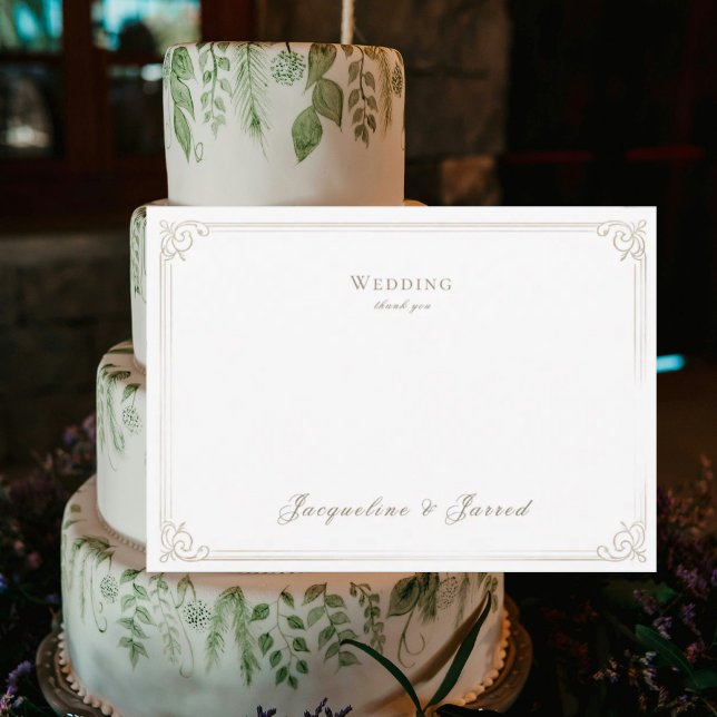 Convite Agradecimento Branco Casamento Personalizado (Criador carregado)