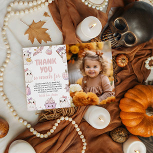 Convite Agradecimento de Foto de Aniversário de 1 Ano Assu