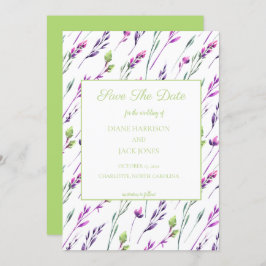 Convite Água-forte de Casamento para Salvar a Data