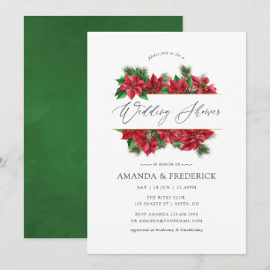 Convite Água-forte Natal Geométrico Casamento Chuva de Pre