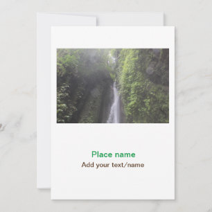 Convite água oceano praia foto adicionar nome texto local 