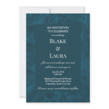 Água Simples Azul Profundo Aquarela Personalizada