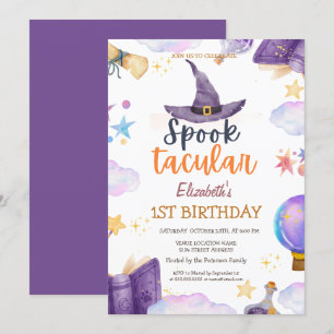Convite Água-tinta Espetacular de Arrepios no Aniversário 