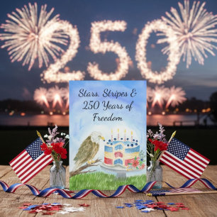 Convite Águia Americana do 250º Dia da Independência com B