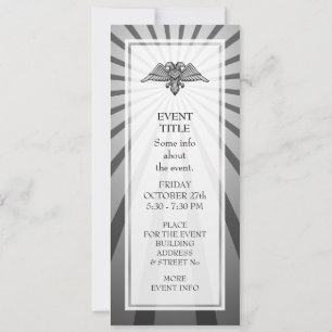 Convite águia-cinza com duas cabeças