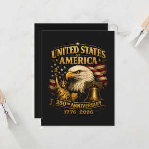 Convite Águia do 250º Aniversário dos Estados Unidos da Am