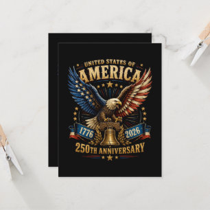 Convite Águia do 250º Aniversário dos Estados Unidos da Am