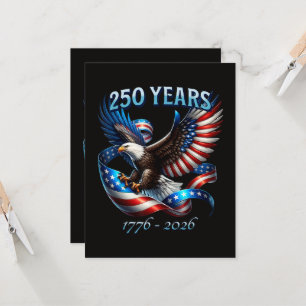 Convite Águia Patriótica e Bandeira 250 Anos 1776-2026