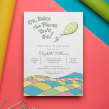 Ah, Bebê, os Lugares que Você Irá Festa de Chá do 