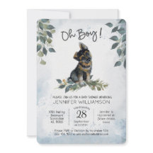 Ah, garoto! Chá de fraldas de cães