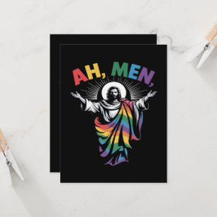 Convite Ah Homens Engraçados Orgulho Gay LGBT