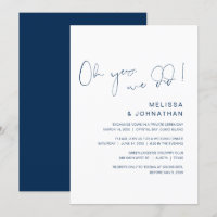 Ah sim, fizemos, Festa de Elopamento de Casamento,
