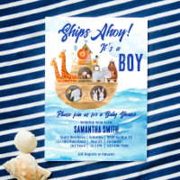 Ahoy é um chá de fraldas Cristão de Arca de Noah