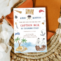 Ahoy Matey! Aniversário do Garoto do tesouro do na