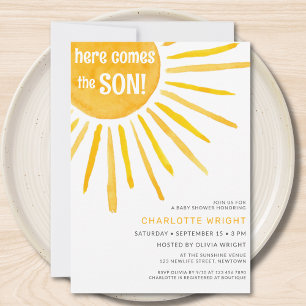 Convite Aí vem o Chá de fraldas do Filho