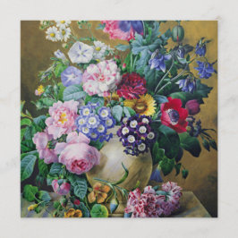 Convite Ainda a vida do verão floresce o partido de