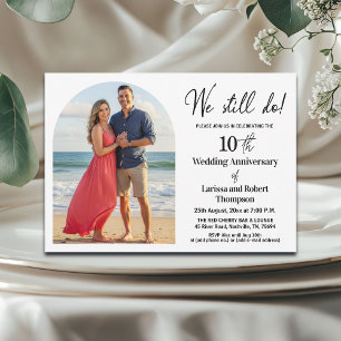 Convite Ainda Fazemos Foto de 10º Aniversário de Casamento