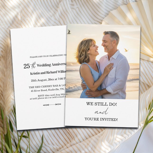 Convite Ainda Fazemos Foto de Aniversário de Casamento de  (Criador carregado)