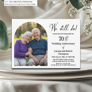 Convite Ainda Fazemos Foto de Aniversário de Casamento de