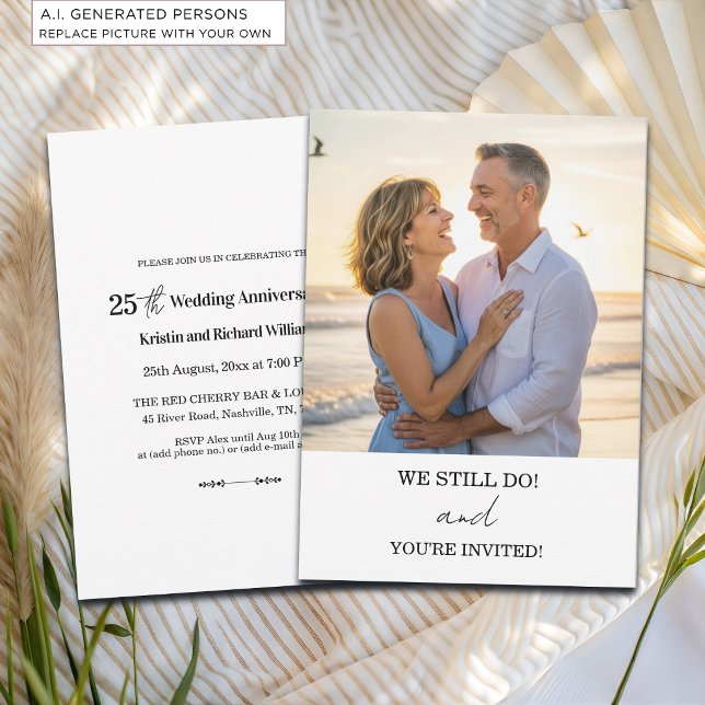 Convite Ainda Fazemos Foto de Aniversário de Casamento de  (Criador carregado)