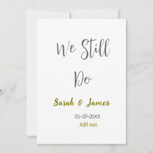 Convite Ainda fazemos o aniversário de casamento, ouro sim