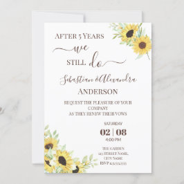 Convite Ainda Fazemos Renovação de Votos de Casamento Conv