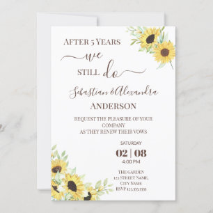 Convite Ainda Fazemos Renovação de Votos de Casamento Conv