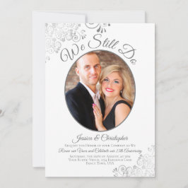 Convite Ainda Fazemos Renovação De Vow De Casamento Branco
