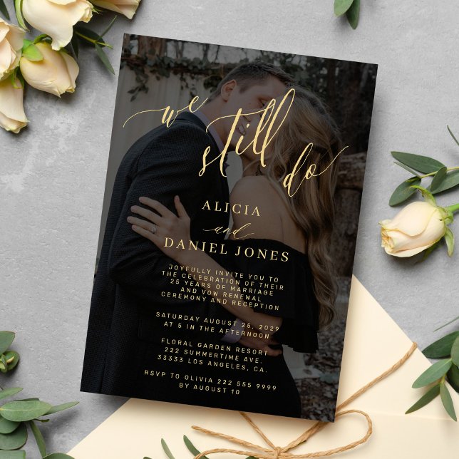 Convite Ainda fazemos votos de renovação do elegante anive (Criador carregado)