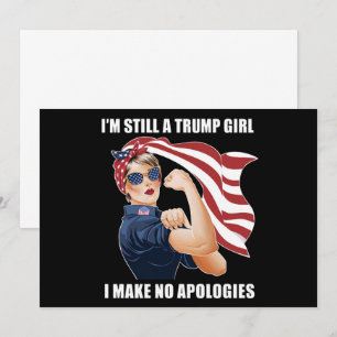 Convite Ainda Sou Uma Rapariga Trump Não Peço Desculpas Tr