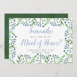 Convite Airelas simples | Será A Minha Madrinha de casamen