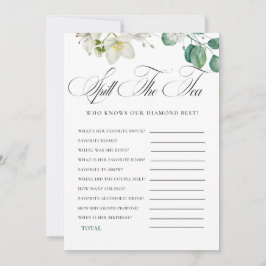 Convite Airy Eucalyptus Greenery Boho Rustic Bridal Shower