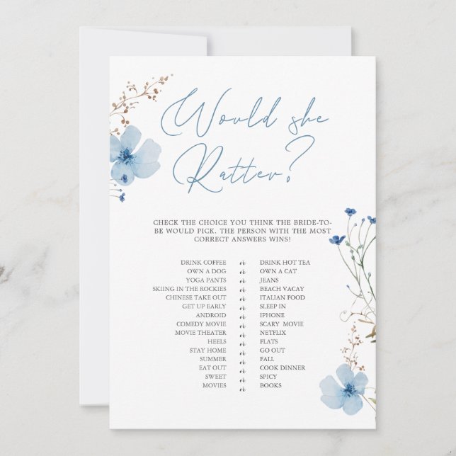 Convite Airy Eucalyptus Greenery Boho Rustic Bridal Shower (Frente)