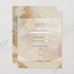 Convite Airy Neutral Natural Elemento Bohemian Boho RSVP