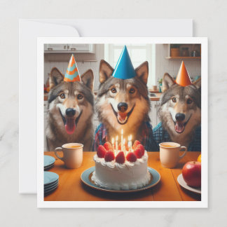 Convite Ajude a comemorar nosso aniversário selvagem