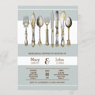 Convite Ajuste formal da mesa do partido de comensal da