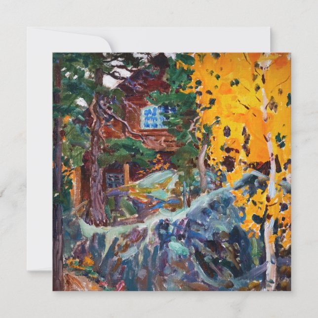 Convite Akseli Gallen-Kallela - Kalela no outono (Frente)