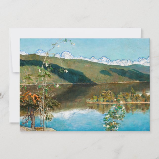 Convite Akseli Gallen-Kallela - Thunderclouds no Horizonte (Frente)