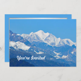 Convite Alaska Snow Mountain Photo Birthday