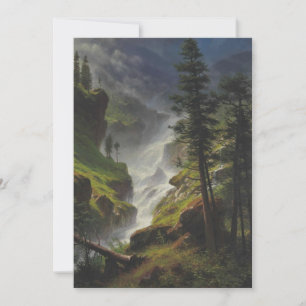 Convite Albert Bierstadt - Quebra-Água das Montanhas Roch