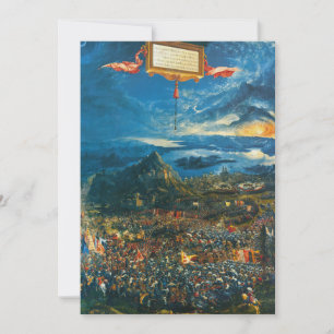 Convite Albrecht Altdorfer - A Batalha de Alexandre em Is