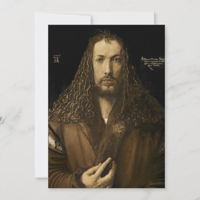 Convite Albrecht Durer - Autorretrato (Frente)