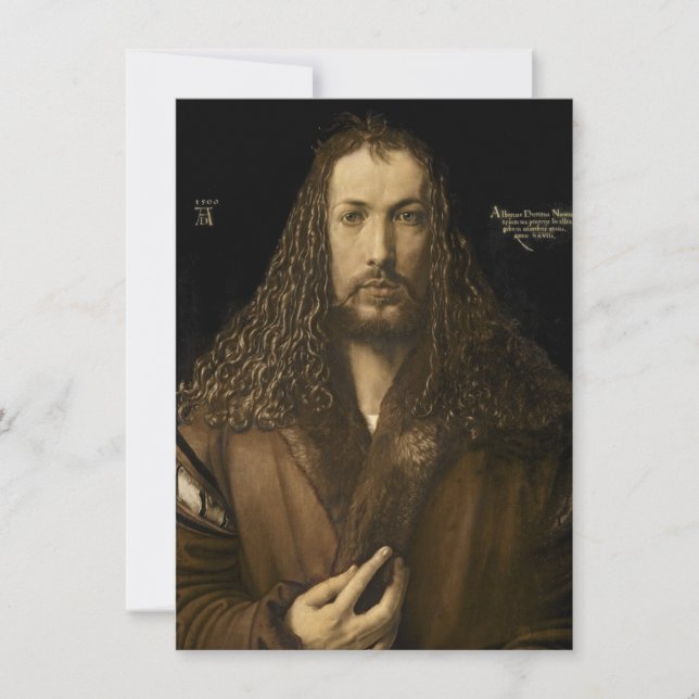 Convite Albrecht Durer - retrato de auto (Frente)