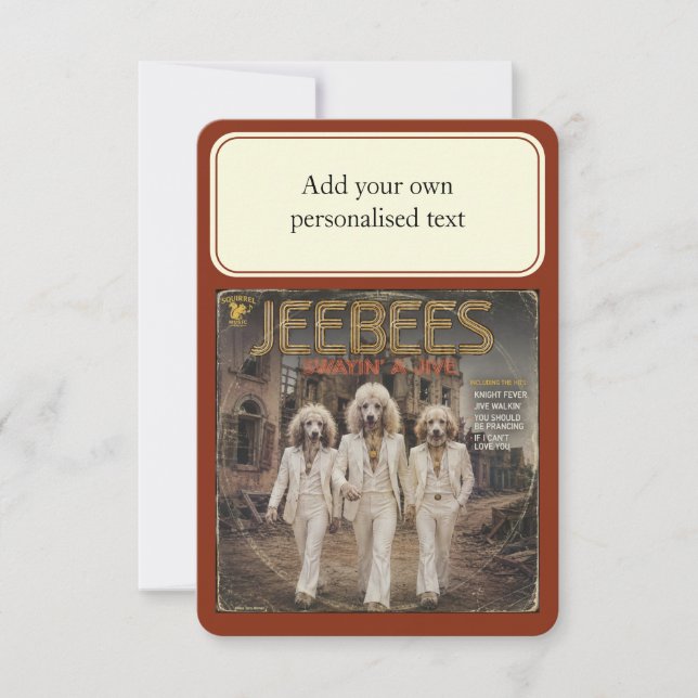 Convite Álbum Jeebees: uma Paródia (Frente)