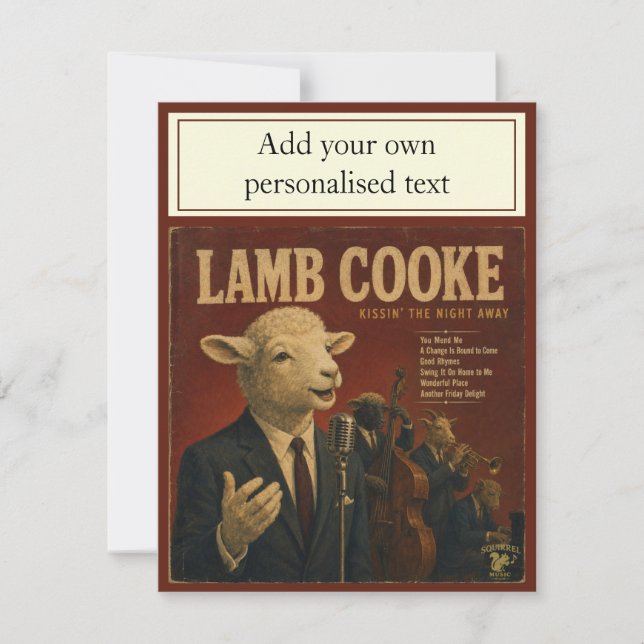 Convite Álbum Lamb Cooke: uma Paródia (Frente)