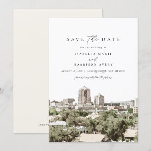 Convite ALBUQUERQUE Novo México Linha do Skyline Salva a 